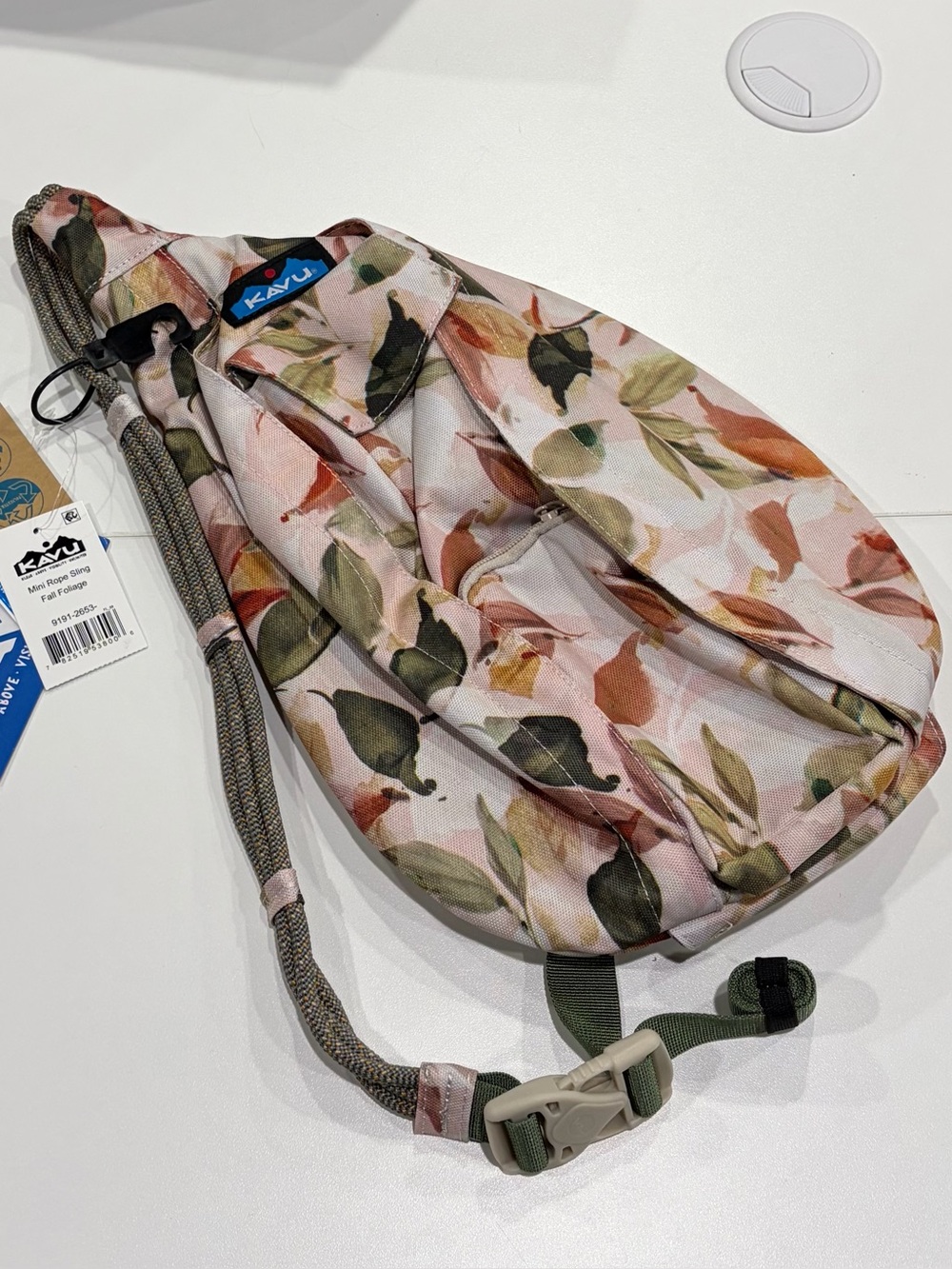 Kavu Adult Women's Men's Mini Rope Sling Crossbody Bag Flower Print NWT
